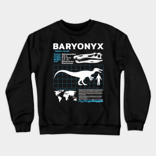 Baryonyx data sheet Crewneck Sweatshirt